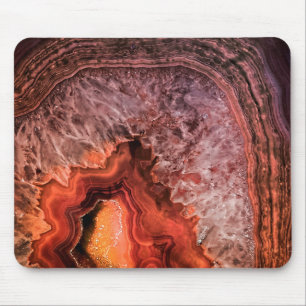 Mousepad Gemstone Mineral de Agato de Bronze Cobre