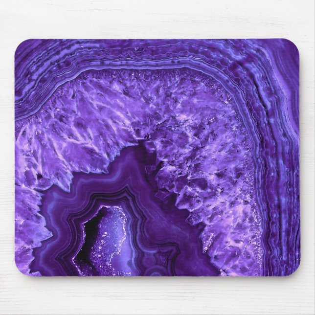 Mousepad Gemstone Mineral Ultra Violett Roxo (Frente)