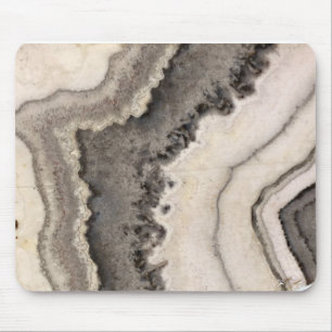 Mousepad Gemstone natural de gemstone preto das cinzas-de-m