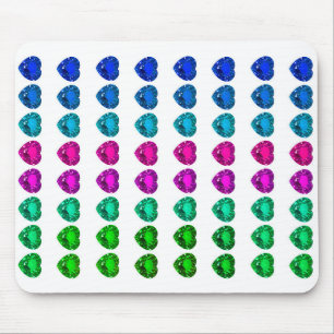 Mousepad Gemstones coronários coloridos