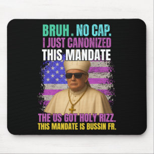 Mousepad Gen A Slang Trump Como Igreja Vaticano Papa Repúbl