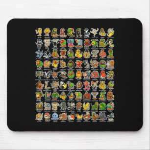 Mousepad Gen Z Funny Meme 90 Brainrot Char