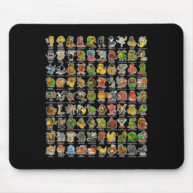 Mousepad Gen Z Funny Meme 90 Brainrot Char (Frente)