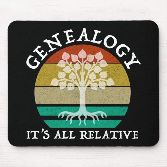 Mousepad Genealogia - Tudo é Relativo (Frente)
