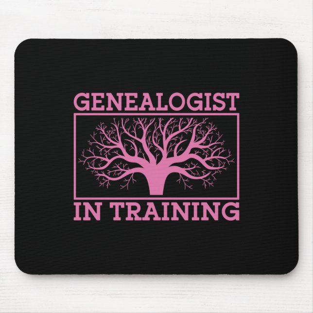 Mousepad Genealogista profissional masculino em formação - (Frente)