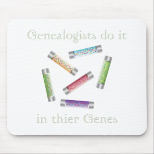 Mousepad Genealogistas fazem isso em seus Genes