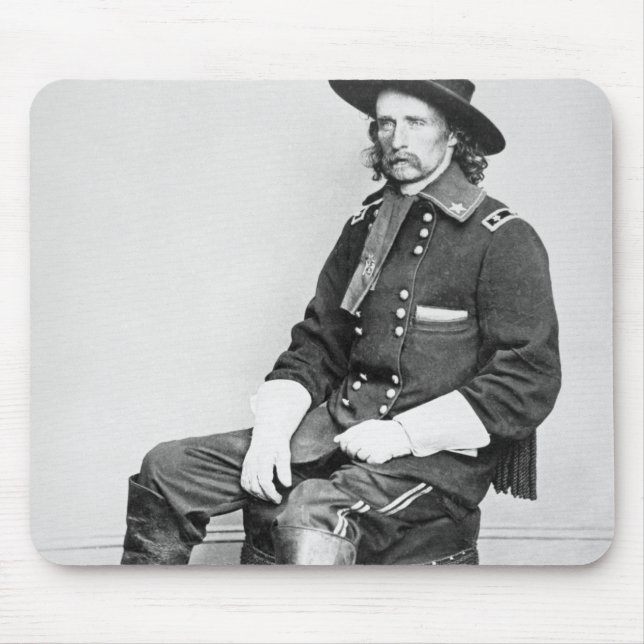 Mousepad General George A. Custer (foto de b/w) (Frente)