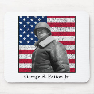 Mousepad General Patton e a bandeira americana