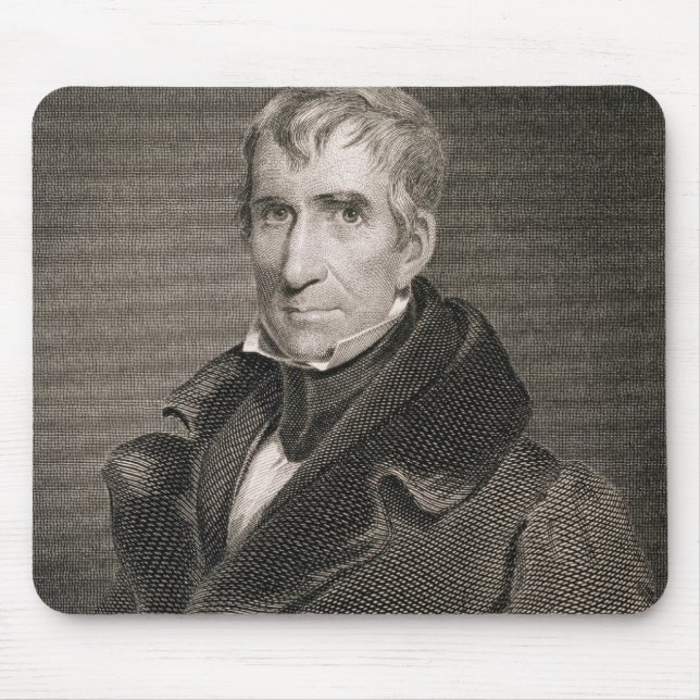 Mousepad General principal William Henry Harrison, gravado (Frente)