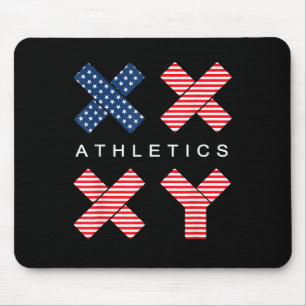 Mousepad Gênero Engraçado Genética Bandeira Americana Xx Xy