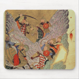 Mousepad Genghis Khan (c.1162-1227) que luta os chineses