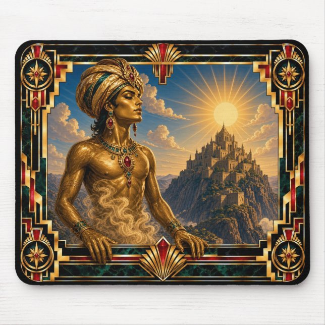 Mousepad Gênio, Art Deco Mítico (Frente)