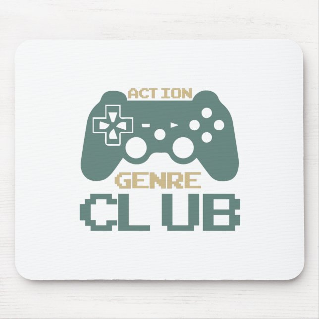 Mousepad Genre de Ação Club-Gaming-Jogo-Jogo-Engraçado (Frente)
