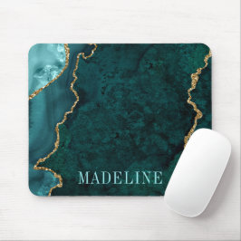 Mousepad Geodo de Mármore do Mármaco de Mola Molhada Modern