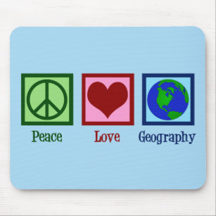 Mousepad Geografia do Amor de Paz