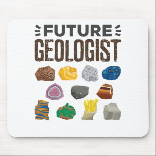 Mousepad Geologista do Futuro Geologista Rocha Gems