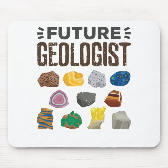 Mousepad Geologista Futuro Rocha Gems (Frente)