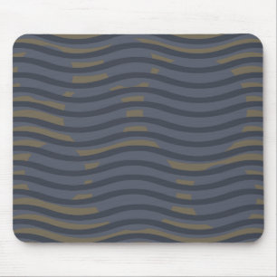 Mousepad geometria das ondas herbáceas padrões modernos
