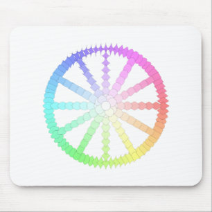 Mousepad geometria das rodas de evolução de polígonos