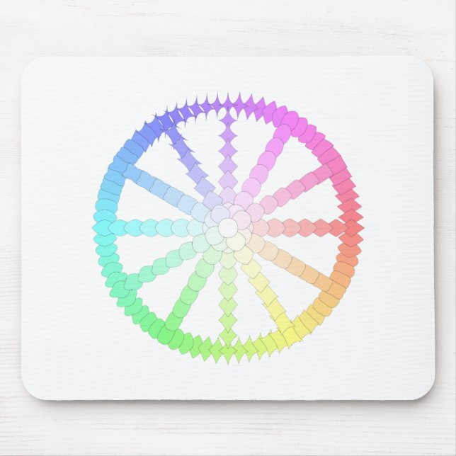 Mousepad geometria das rodas de evolução de polígonos (Frente)