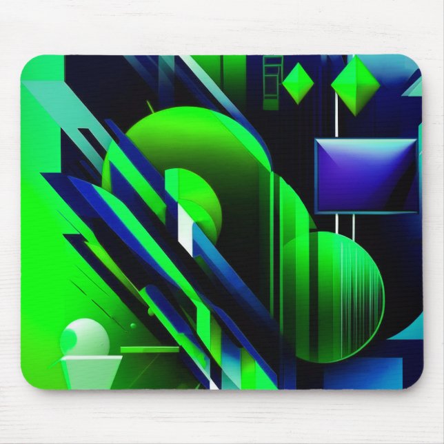 Mousepad "Geometria elétrica" (Frente)