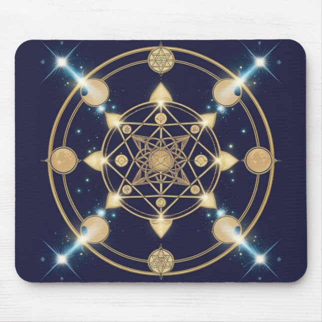 Mousepad Geometria Estrelada – O Código do Infinito (Frente)