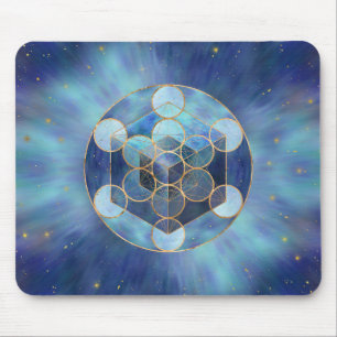 Mousepad Geometria Sagrada do Cubo da Metatron