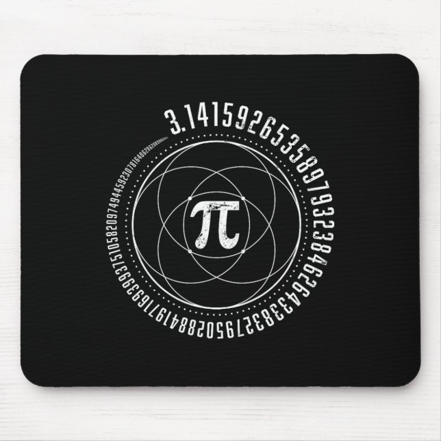 Mousepad Geometria Sagrada Pi Math Science Stem 3,14 Pi Day (Frente)
