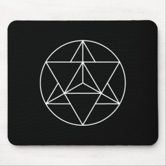 Mousepad Geometria Sagrada Símbolo Merka Yoga Meditação 