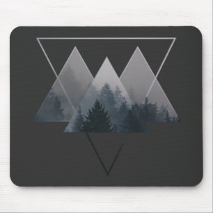 Mousepad Geometria triângulo Mistura Fores