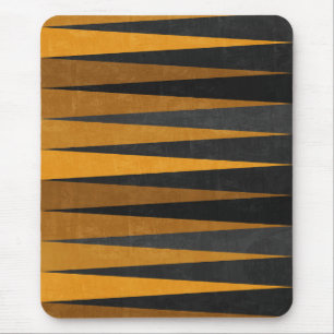 Mousepad Geometric Black Yellow