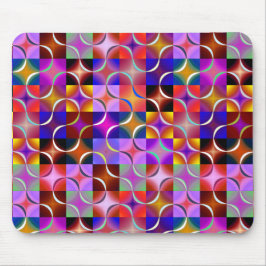 Mousepad Geometric Multicolored Squares