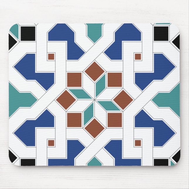 Mousepad Geometric Pattern - Oriental desenhos Pt.4 (Frente)