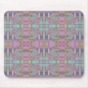Mousepad Geométrica Rosa Púrpura Verde