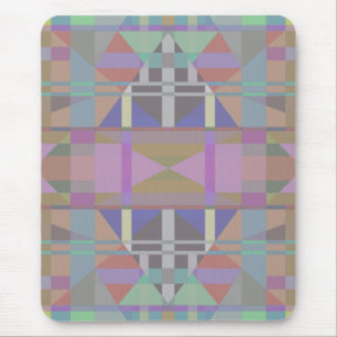 Mousepad Geométrica Rosa Púrpura Verde