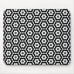 Mousepad Geométrico 280514 (03) - Preto em branco