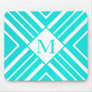 Mousepad Geométrico acrílico de turquesa do Aqua