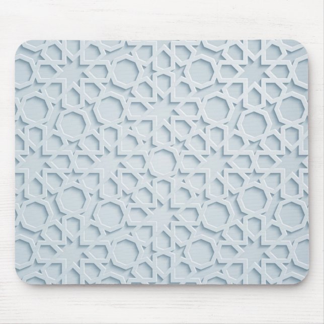 mousepad geométrico marroquino islâmico do teste (Frente)