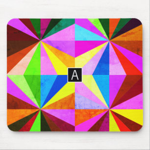 Mousepad Geométrico multicolorido moderno e colorido Mono