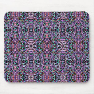 Mousepad Geométrico Púrpura Rosa
