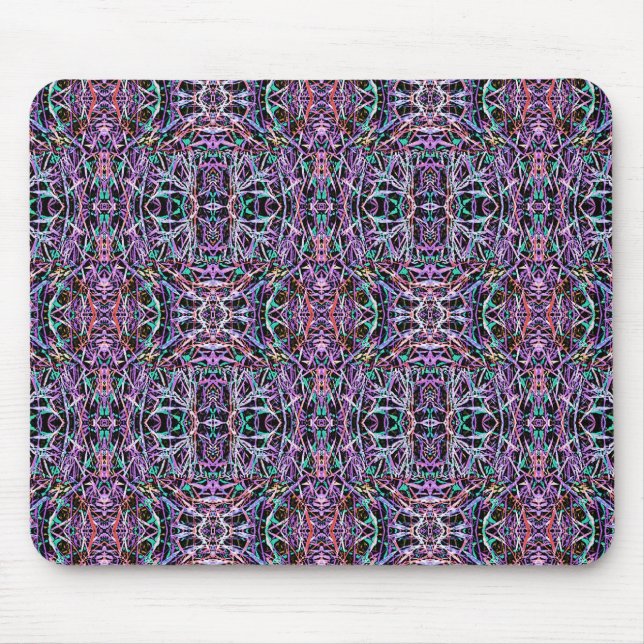 Mousepad Geométrico Púrpura Rosa (Frente)
