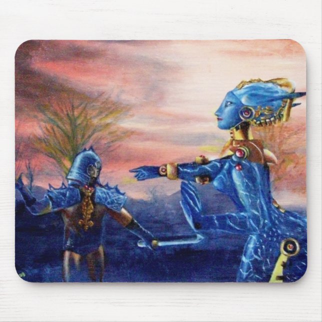 Mousepad GEORGE DE santos E DRAGÃO DE ALIENÍGENA (Frente)