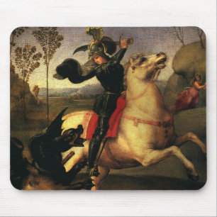 Mousepad George Lutando contra o Dragão por Raphael Sanzio