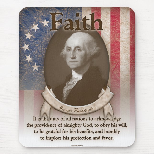 Mousepad George Washington - fé (Frente)