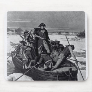 Mousepad George Washington que cruza o Rio Delaware