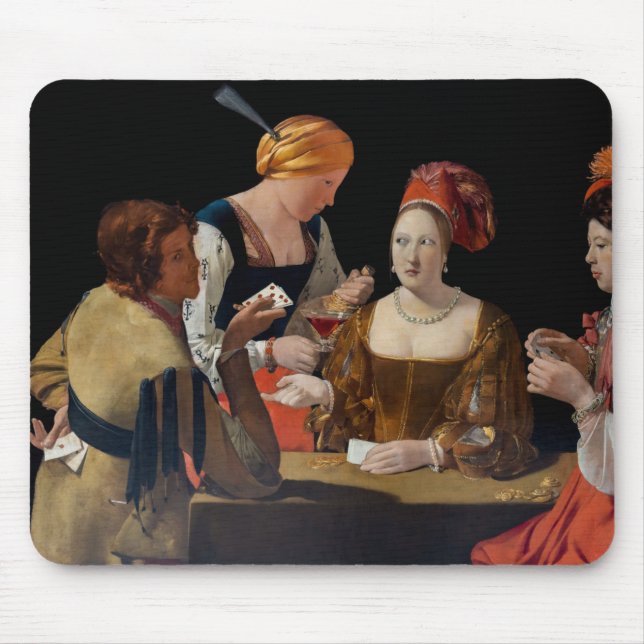 Mousepad Georges de la Tour - Bate com Ás de Ouros (Frente)