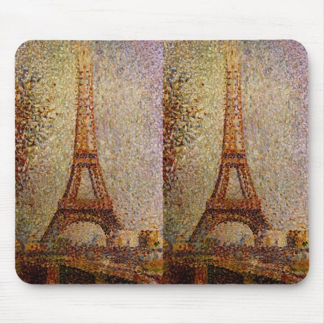 Mousepad Georges Seurat: A Torre Eiffel (1889) (Frente)