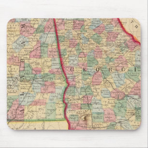 Mousepad Georgia, Alabama Map by Mitchell