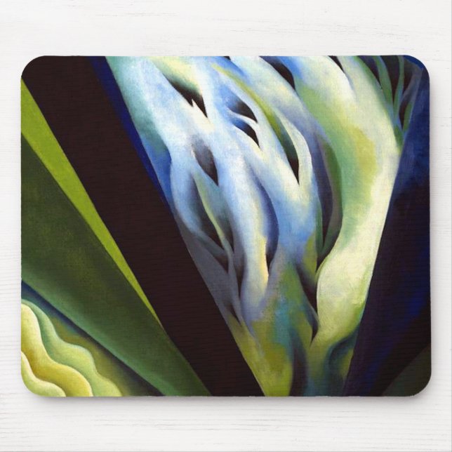 Mousepad Georgia O Keeffe Blue e Green Music (Frente)