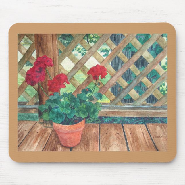 Mousepad Gerânio (jardineiro) (Frente)